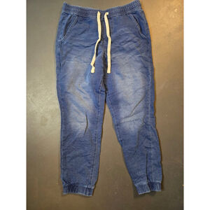 Men's HIGHWAY jeans Blue Joggers with Beige Drawstring, Size L